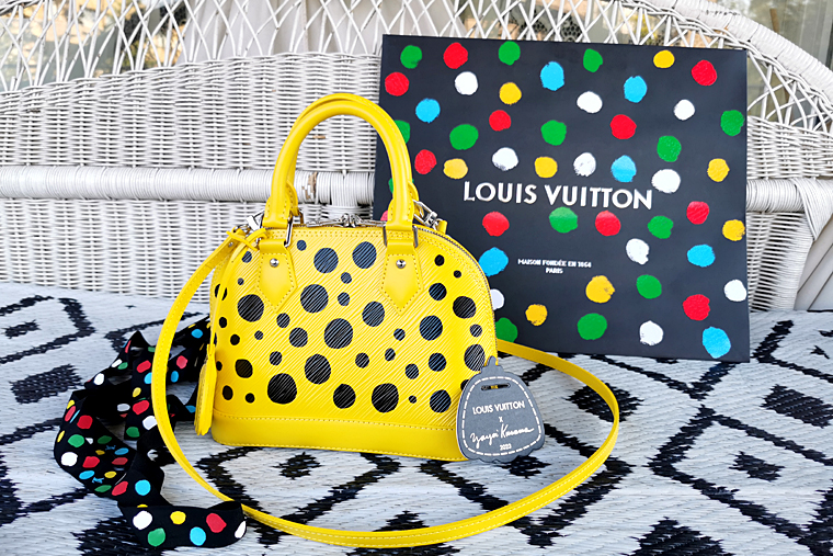 Louis Vuitton yellow x Yayoi Kusama Alma BB Top-Handle Bag